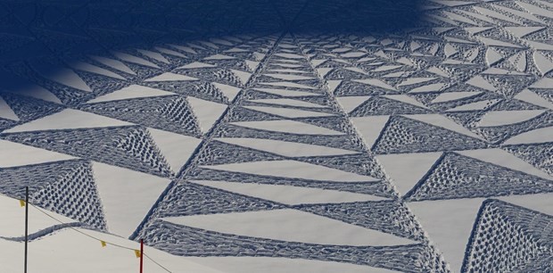 Karın üzerinde muhteşem eserler 4