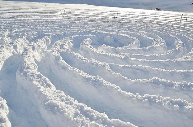 Karın üzerinde muhteşem eserler 2