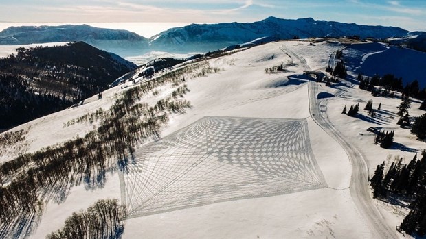 Karın üzerinde muhteşem eserler 6