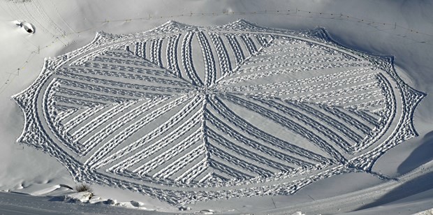 Karın üzerinde muhteşem eserler 12