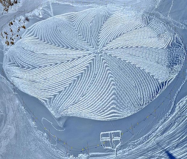 Karın üzerinde muhteşem eserler 18