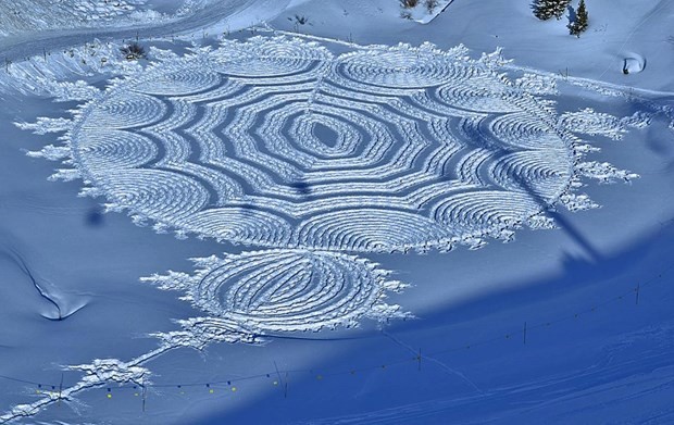 Karın üzerinde muhteşem eserler 20