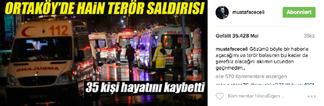 Reina saldırısına ünlülerden ilk tepkiler 2