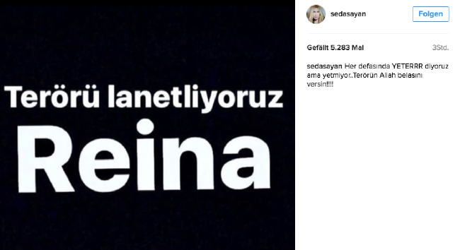 Reina saldırısına ünlülerden ilk tepkiler 3