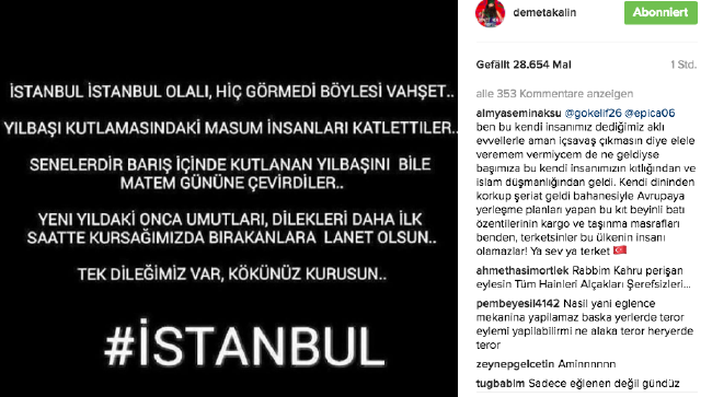 Reina saldırısına ünlülerden ilk tepkiler 5