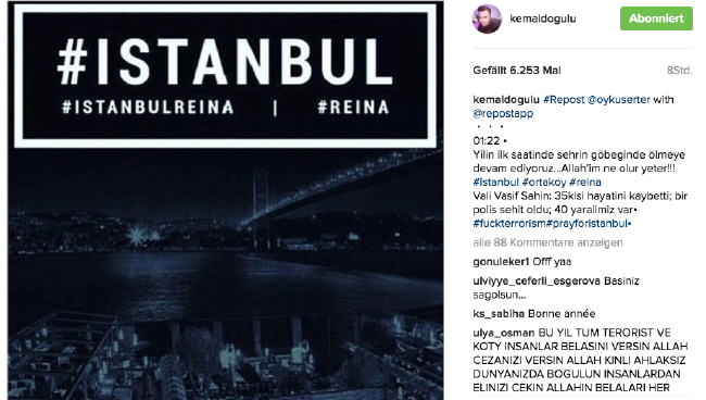 Reina saldırısına ünlülerden ilk tepkiler 13