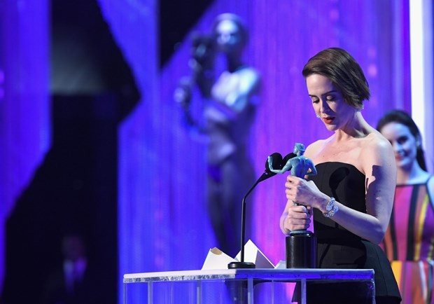 Oscar'da Trump'a mavi kurdeleli protesto 10