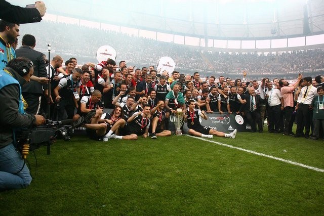 Beşiktaş'ın şampiyonluk kutlamasından kareler 1