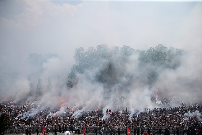 Beşiktaş'ın şampiyonluk kutlamasından kareler 50