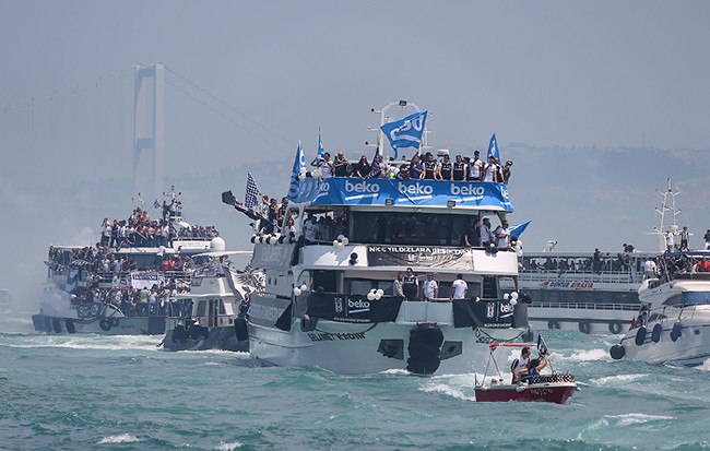 Beşiktaş'ın şampiyonluk kutlamasından kareler 64