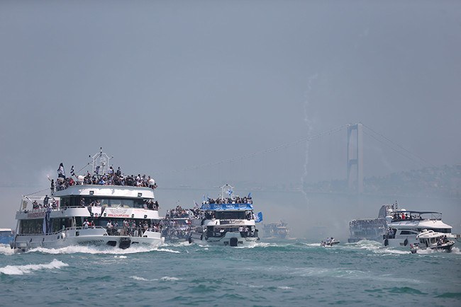 Beşiktaş'ın şampiyonluk kutlamasından kareler 69