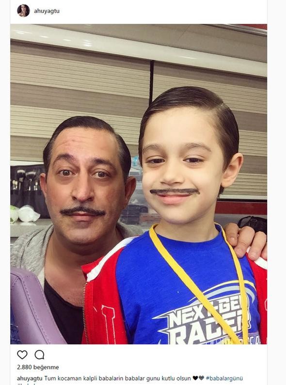 Instagram'da ünlüler: Babalar iyi ki varlar 12
