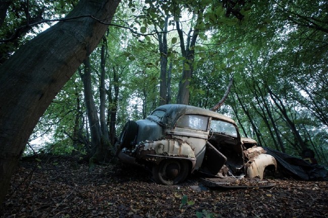 Sanat için otomobillerini hurdaya çıkardı 8