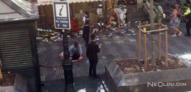 Barcelona'da terör saldırısından ilk görüntüler 16