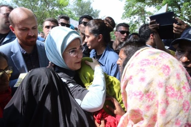 Emine Erdoğan acılarına ortak oldu 1