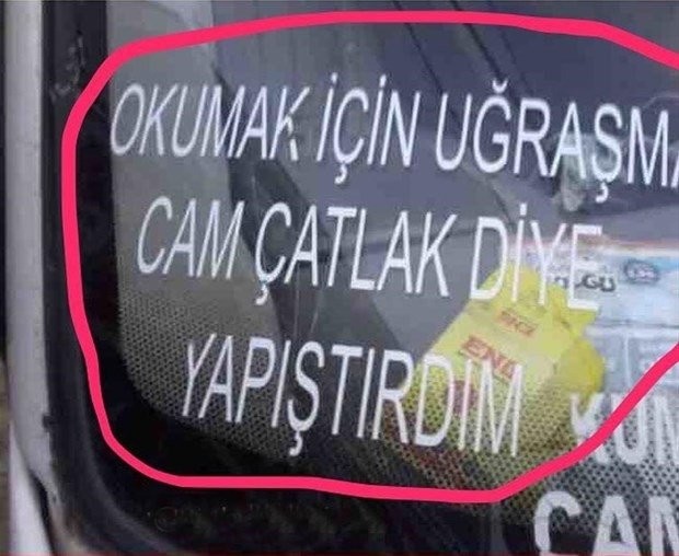 Yurdum insanının güldüren halleri 19