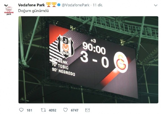 Beşiktaş Galatasaray maçı capsleri patladı 27