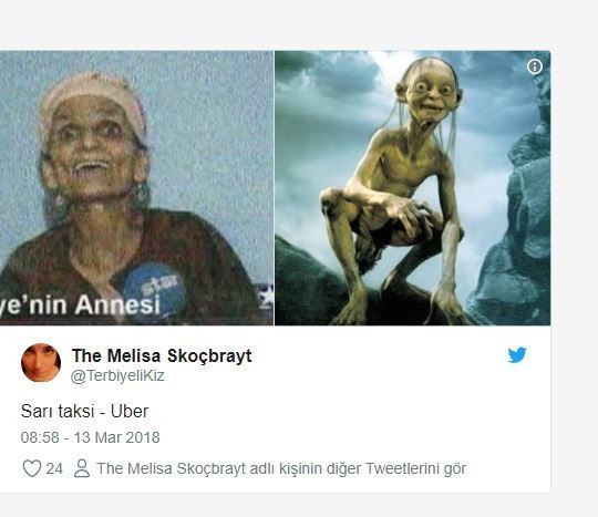 Sosyal medyada 'Sarı taksi ve Uber' karşılaştırması 1