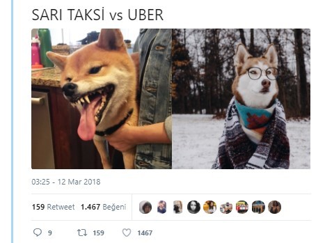 Sosyal medyada 'Sarı taksi ve Uber' karşılaştırması 15
