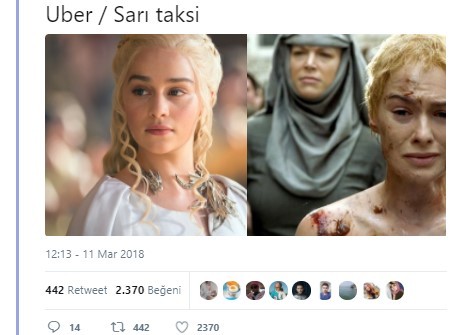 Sosyal medyada 'Sarı taksi ve Uber' karşılaştırması 22