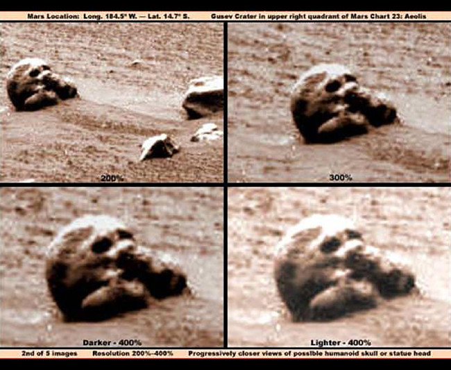 Mars ve Ay'da ilginç görüntüler 3