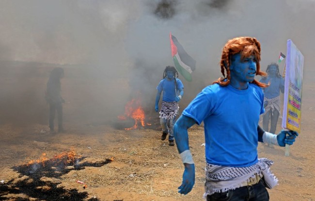 Gazze'de Avatar'lı protesto 20