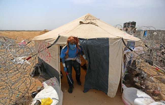 Gazze'de Avatar'lı protesto 23