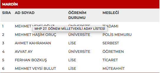 MHP 27. dönem milletvekili adayları | 24 Haziran seçimleri 61