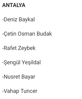 CHP milletvekili aday listesi! İl il 24 Haziran CHP adayları 15