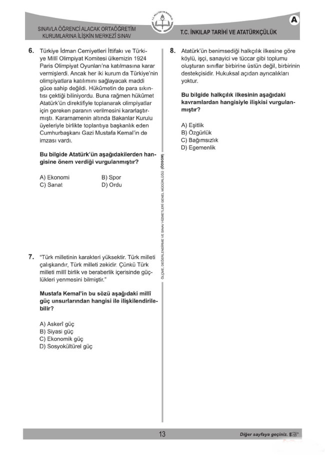 2018 LGS soruları ve cevapları... 15