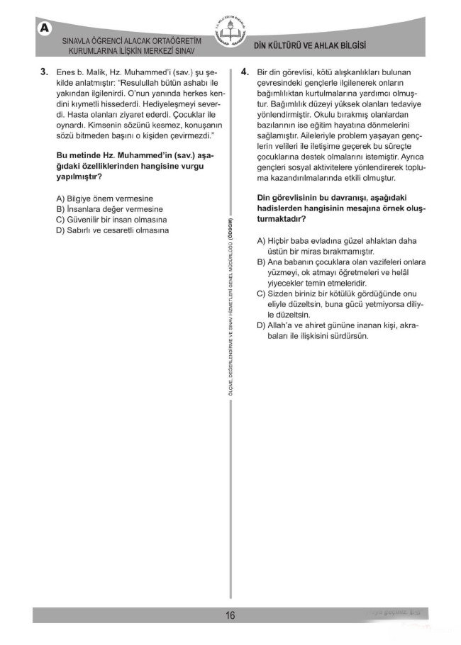 2018 LGS soruları ve cevapları... 18