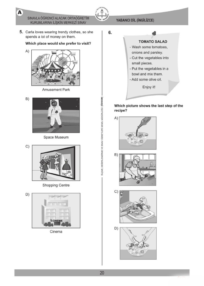 2018 LGS soruları ve cevapları... 22