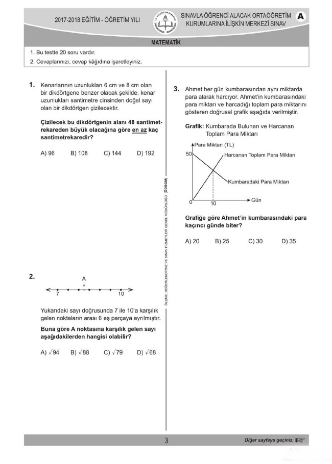 2018 LGS soruları ve cevapları... 28