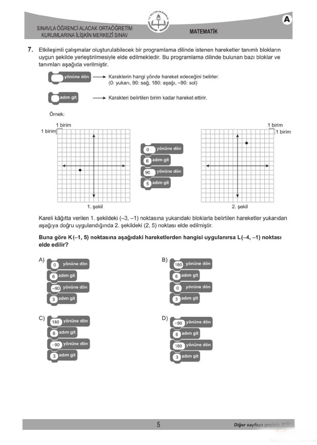 2018 LGS soruları ve cevapları... 30