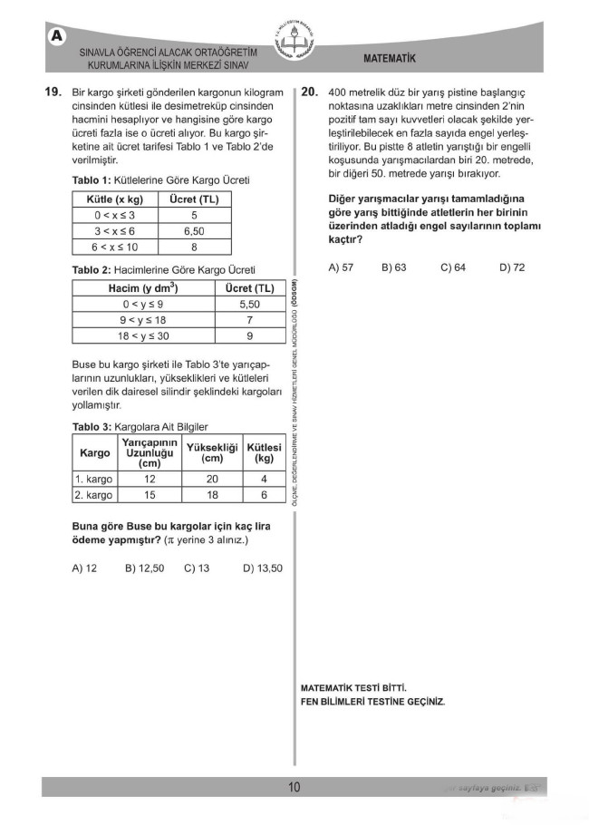 2018 LGS soruları ve cevapları... 35
