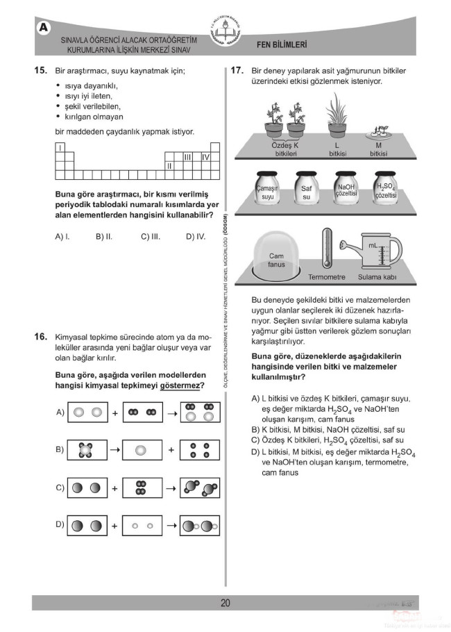 2018 LGS soruları ve cevapları... 45