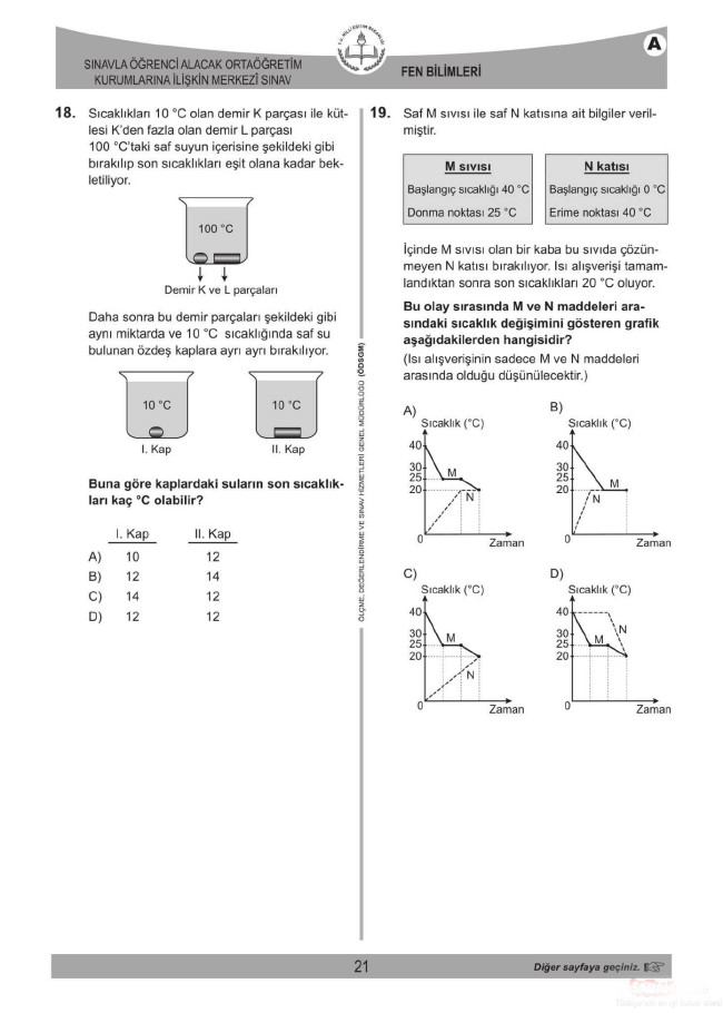 2018 LGS soruları ve cevapları... 46