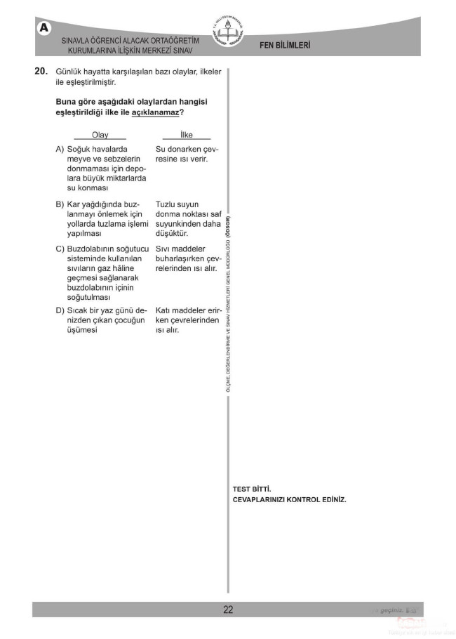 2018 LGS soruları ve cevapları... 47
