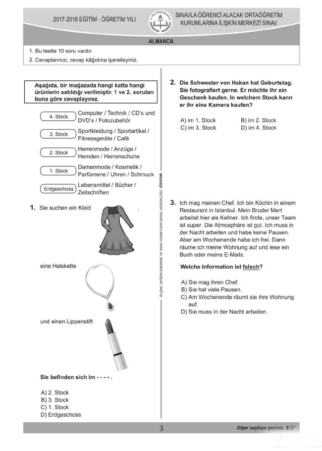 2018 LGS soruları ve cevapları... 51