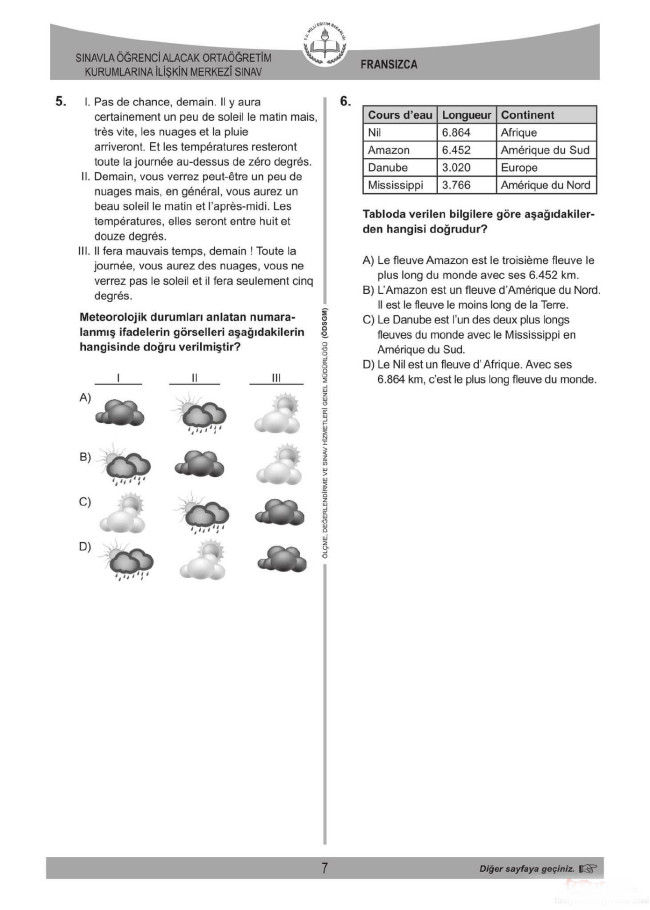 2018 LGS soruları ve cevapları... 56