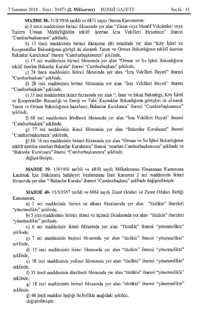 İşte 700 nolu uyum KHK'sı (tam metin) 11