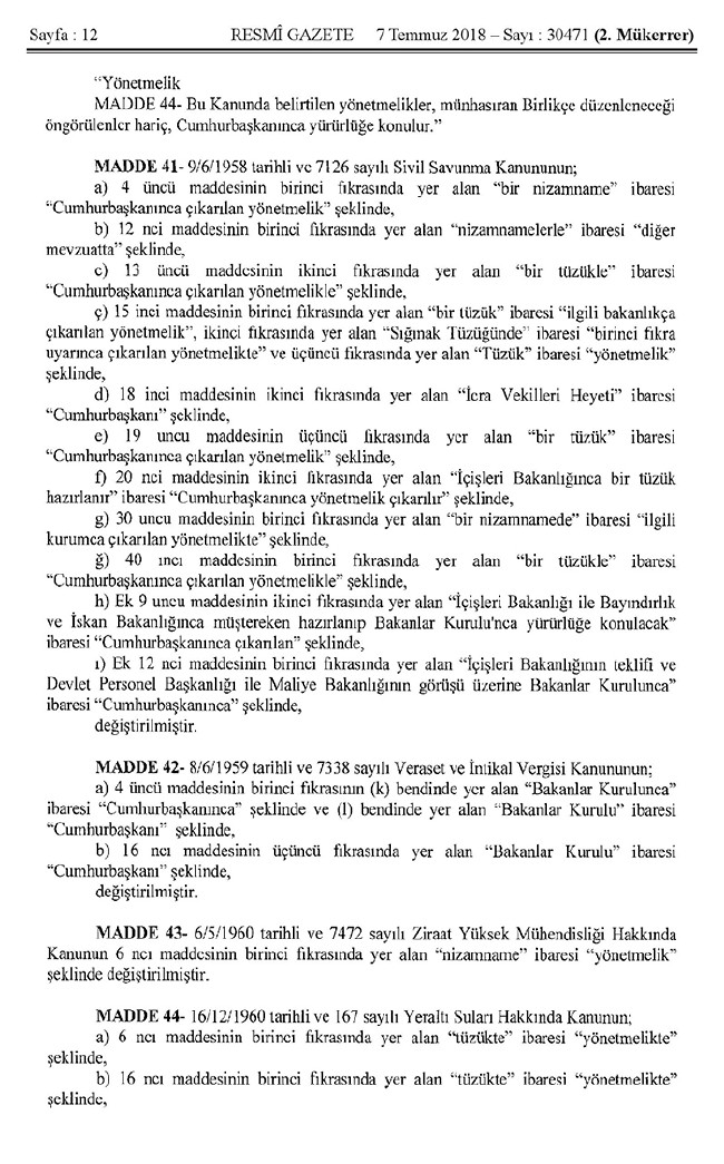 İşte 700 nolu uyum KHK'sı (tam metin) 12