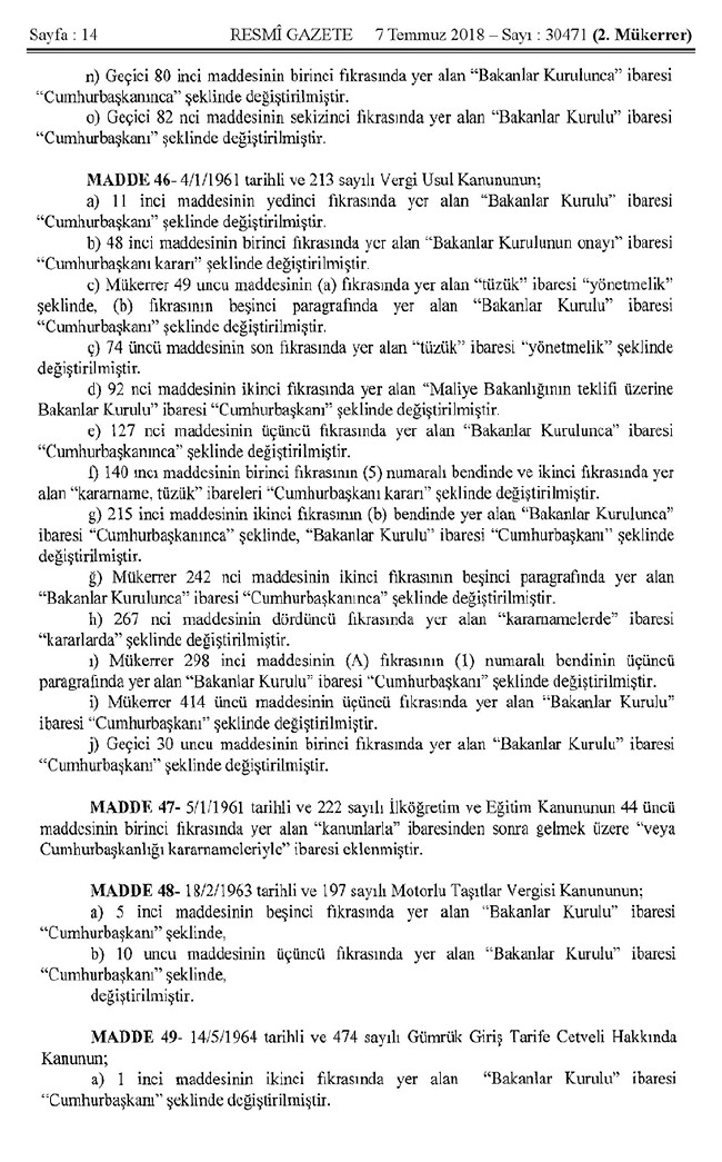 İşte 700 nolu uyum KHK'sı (tam metin) 14