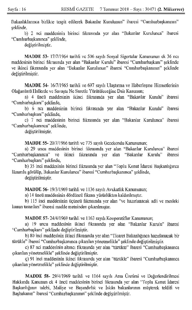 İşte 700 nolu uyum KHK'sı (tam metin) 16