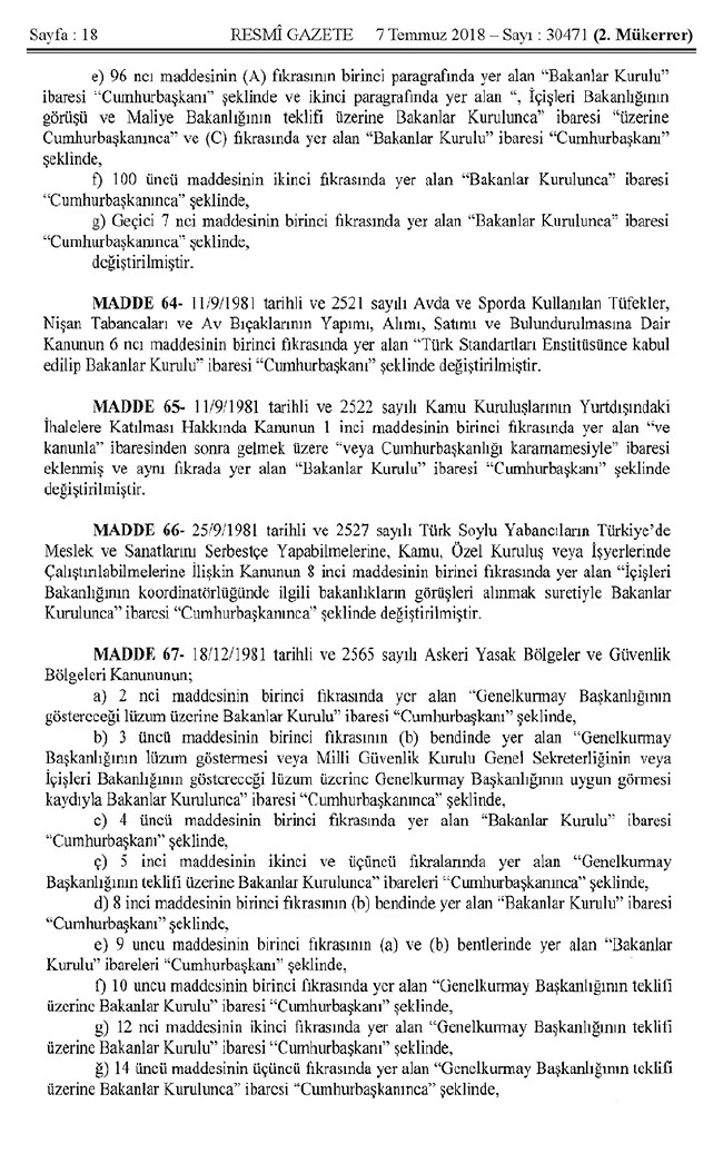 İşte 700 nolu uyum KHK'sı (tam metin) 18
