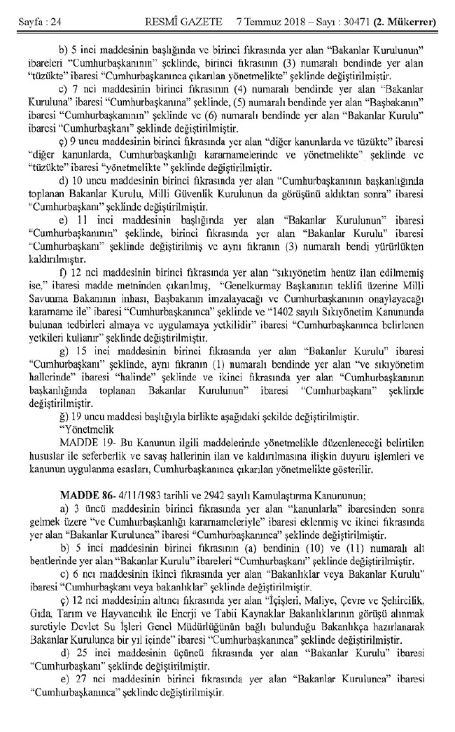 İşte 700 nolu uyum KHK'sı (tam metin) 24