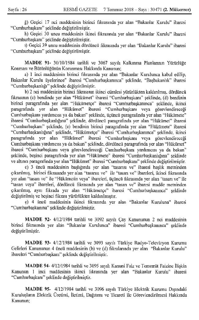 İşte 700 nolu uyum KHK'sı (tam metin) 26