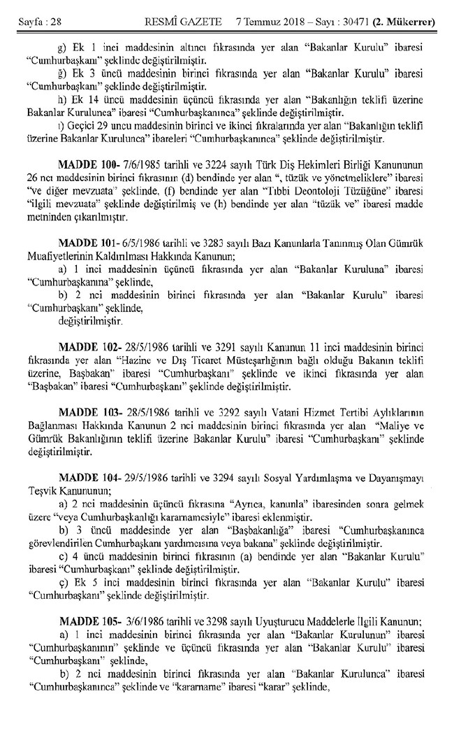 İşte 700 nolu uyum KHK'sı (tam metin) 28