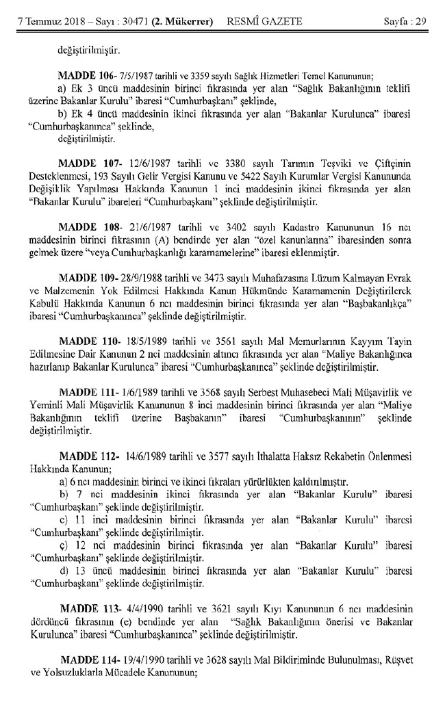 İşte 700 nolu uyum KHK'sı (tam metin) 29