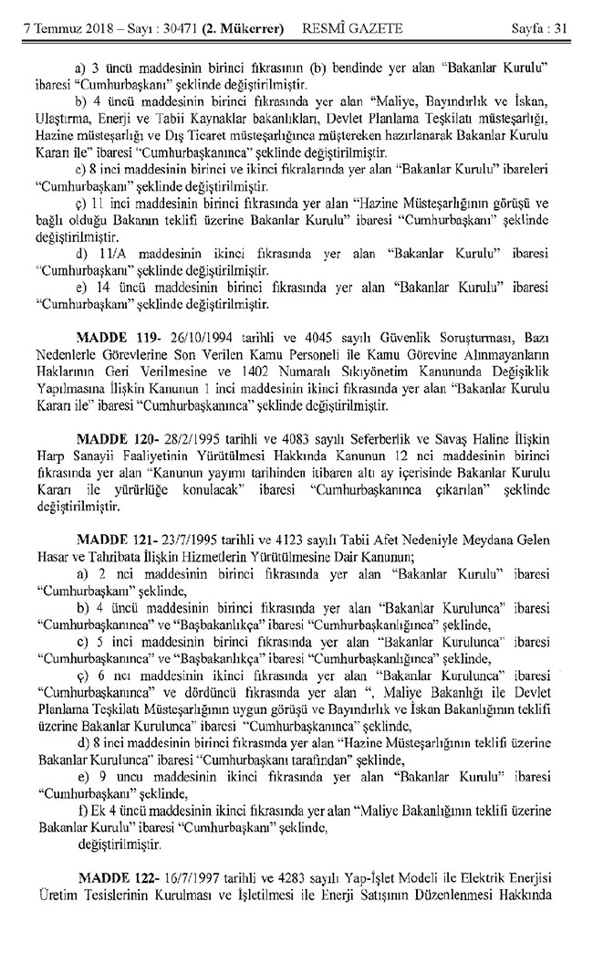 İşte 700 nolu uyum KHK'sı (tam metin) 31